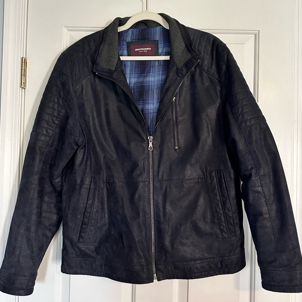Joshston & Murphy Men’s Suede Leather Bomber jacket